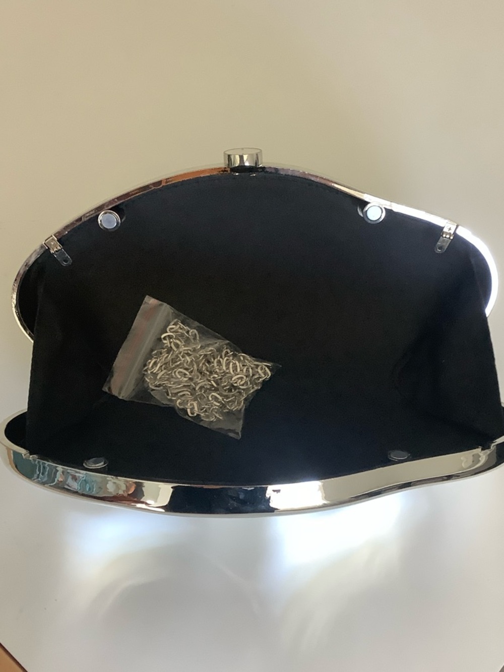 Modern Silver Clutch - Picture 2 of 7